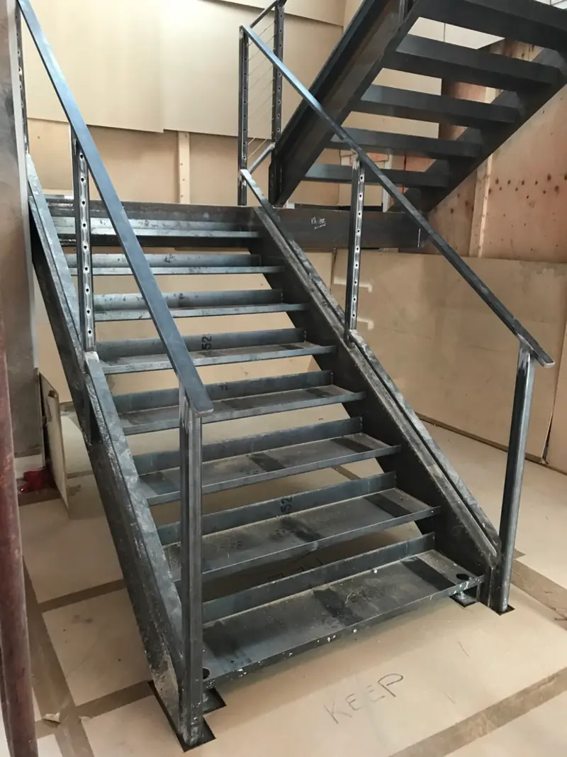 Falcon Heights Oceanfront Industrial Farmhouse - staircase
