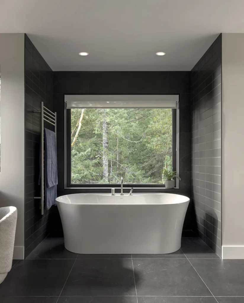 Falcon Heights - The Perch - forest view master bath