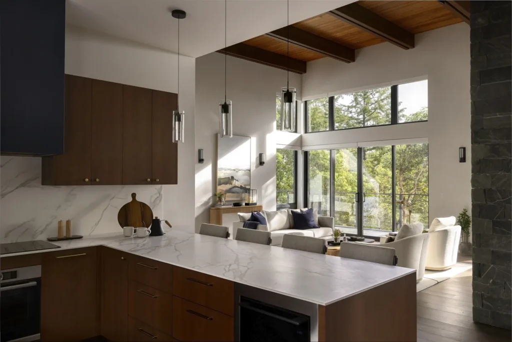 Falcon Heights - The Perch - kitchen forest view