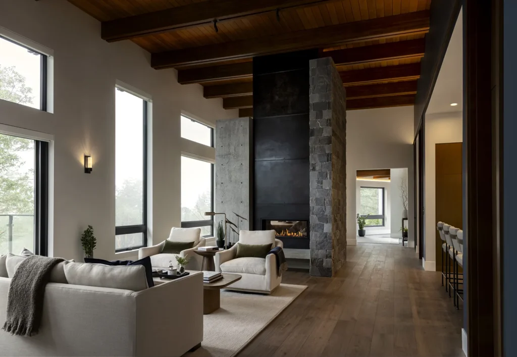 Falcon Heights - The Perch - vaulted hemlock ceilings